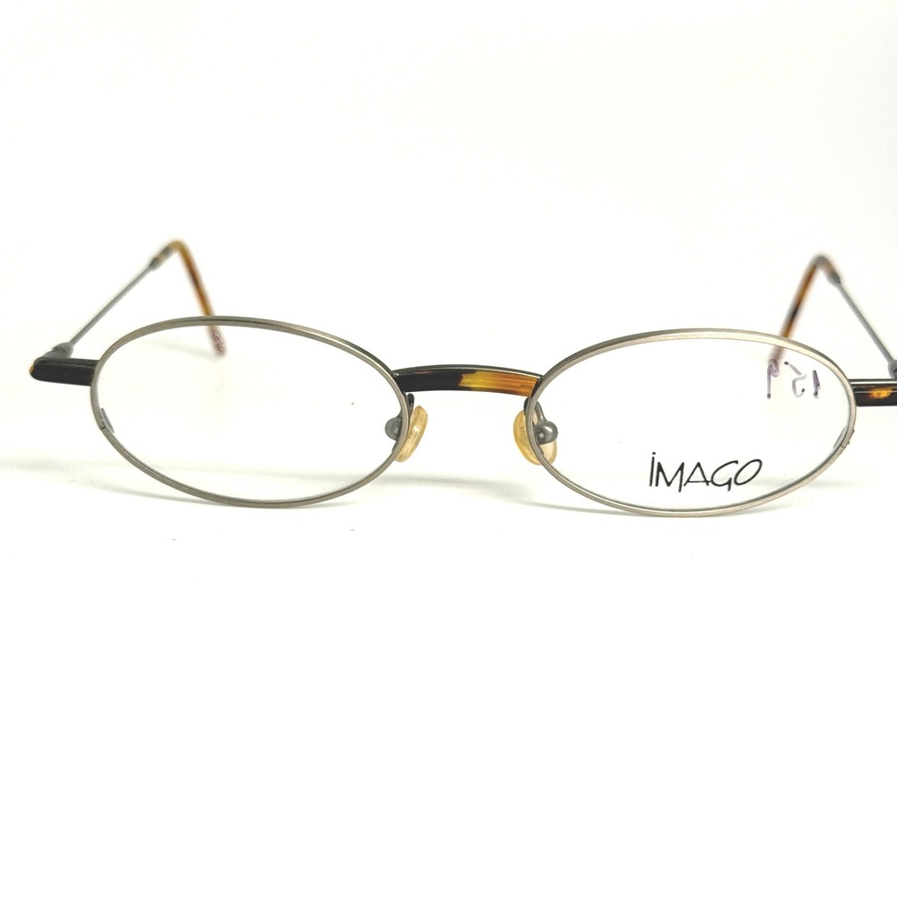 IMAGO IBIS Eyeglasses Frames Germany 48-20-140 Oval Silver‎ Tortoise Vintage